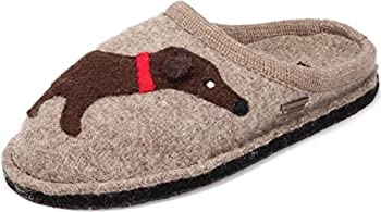 【中古】【インポート品・未当て嵌める】[HAFLINGER] レディース 後押し位アップリケ家庭用スリッパ 10 M亜米利加 世界