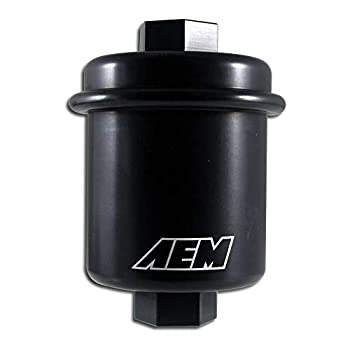 【中古】【輸入品・未使用】AEM 25-200BK ブラック 大容量燃料フィルター
