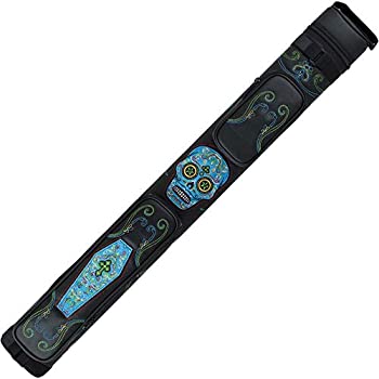 【中古】【輸入品・未使用】Action Calavera CALC22A Sugar Skull 2x2 Pool/Billiard Cue Case Black & Multi