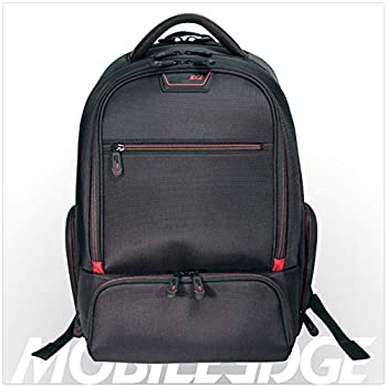 【中古】【輸入品・未使用】Mobile Edge プロフェッショナル 13 インチ?15.6インチ対応 チェックポイントフレンドリー機能 ノートPC バックパック ブラック/レッドトリム ME