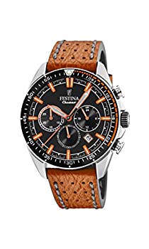 【中古】【輸入品・未使用】Festina Men's The Originals F20377-4F37 Black Leather Quartz Fashion Watch｜スカイマーケットプラス