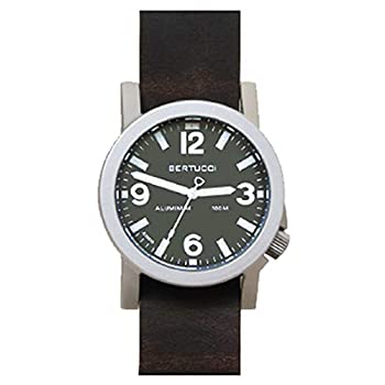 【中古】【輸入品・未使用】Bertucci A-6A Experior 16503メンズアルピナブラウンHorweenレザーバンドマリングリーン日本クォーツダイヤルウォッチ
