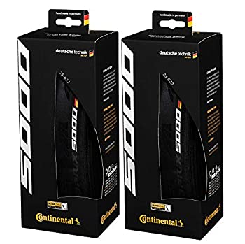 【中古】【インポート品・未当て嵌める】Continental Grand Prix 5000 パフォーマンスバイクタイヤ 2個書き割り