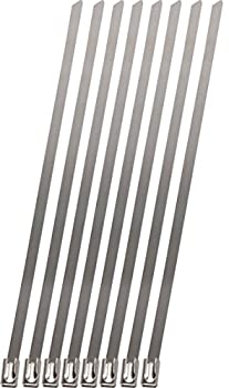 【中古】【輸入品・未使用】Design Engineering 010201 8インチ ステンレススチール ロックタイ (8個パック) シルバー｜スカイマーケットプラス