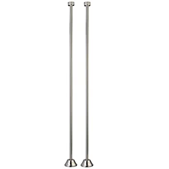 【中古】【インポート品・未当て嵌める】Kingston Brass CC488 Straight Bath Supply Lines 29-Inch Length%ｶﾝﾏ% Satin Nickel by Kingston Brass [並行輸入品]