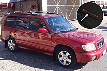 【中古】【輸入品・未使用】Rally Armor MF13-UR-BLK/RD ブラック レッドマッドフラップ ロゴ付き (1998-2002 スバル フォレスター UR)