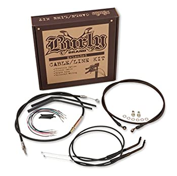 【中古】【輸入品・未使用】Burly Brand ブラック 12インチ Ape ハンガーケーブル/ブレーキキット B30-1036