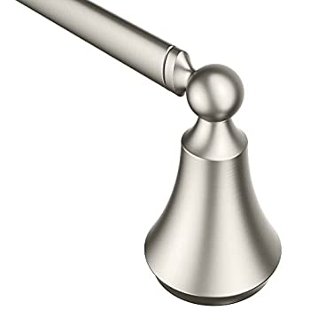 【中古】【輸入品・未使用】Moen YB5224BN Wynford Towel Bar%ｶﾝﾏ% Brushed Nickel Moen [並行輸入品]｜スカイマーケットプラス