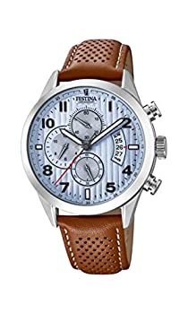 【中古】【インポート品・未当て嵌める】Festina F20271/4 メンズ クロノグラフ 石英 ウオッチ レザーストラップ付き添い人