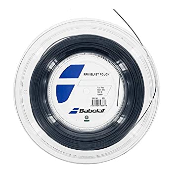 【中古】【インポート品・未当てはめる】バボラ 渦巻きガット RPMブラジャー同盟罷業 惜しみ無い（200ｍ）(243136)(243136)/黒いこと/1.35粍