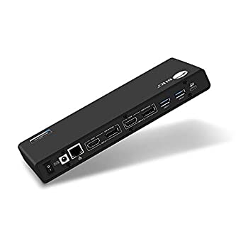 【中古】【インポート品・未当てはめる】SIIG USB Type C 4K デュアルビデオドッキングステーション - デュアル\u0026トリプル4K@60HZ - シングル5K@60サイクル - Thunderbolt 3取り替えっこ - DisplayLink