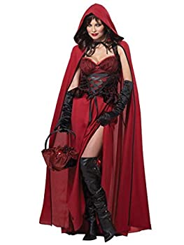 【中古】【輸入品・未使用】Dark Red Riding Hood Adult Costume ダークレッドライディングフッド大人用コスチューム♪ハロウィン♪サイズ:X-Large|スカイマーケットプラス