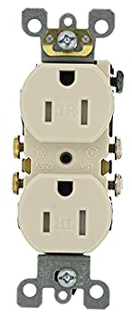 【中古】【輸入品・未使用】Leviton T5320-TMP 15 Amp 125V Tamper Resistant Duplex Receptacle%ｶﾝﾏ% 10 Pack%ｶﾝﾏ% Light Almond [並行輸入品]