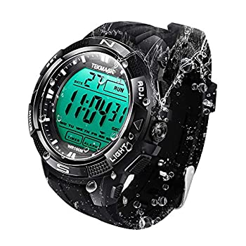 【中古】【輸入品・未使用】TEKMAGIC ダイビングウォッチ 10気圧 デジタル 水中 100m 防水 水泳 スポーツ 腕時計 夜光 LCDスクリーン ストップウォッチアラーム機能付き