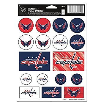 【中古】【輸入品・未使用】(Washington Capitals%ｶﾝﾏ% 13cm x 18cm ) - NHL Vinyl Sticker Sheet