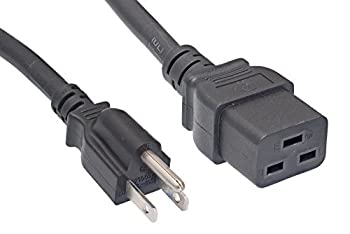 【中古】【インポート品・未当て嵌める】Cablelera北米ワット数吊りひも取りひろげる、NEMA 5?15P?C19、6 \u0027、14 AWG、15A、125V（ZWACPFAC-06） PCアクセサリー-その他
