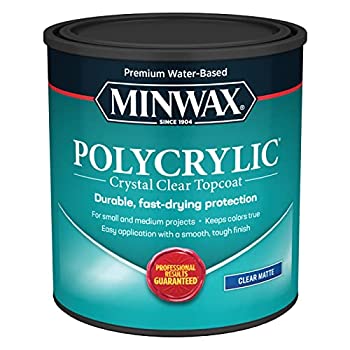 【中古】【インポート品・未当て嵌める】Minwax 622224444 Polycrylic 防御すること完成 1クオート・つや消し