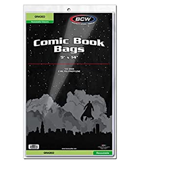 【中古】【輸入品・未使用】BCW 再密封可能なバッグ グレードコミック用 9インチ x 14インチ｜スカイマーケットプラス