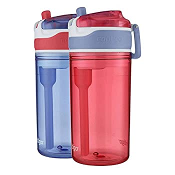 【中古】【輸入品・未使用】Contigo Kids 2-in-1 Snack Hero Tumbler Featuring 118mL Snack Holder Stacked on Top of 384mL Water Bottle - BPA Free%カンマ% Durable Tritan