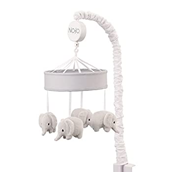 【中古】【輸入品・未使用】NoJo Musical Mobile Elephants%ｶﾝﾏ% Grey by NoJo