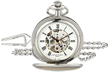【中古】【インポート品・未当て嵌める】Charles-Hubert- Paris Brass Two-Tone Mechanical Double Cover Mechanical Pocket Watch #3819