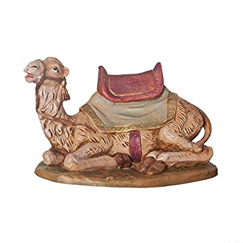 【中古】【輸入品・未使用】Roman Fontanini 19cm Seated Camel Figure with Saddle Blanket