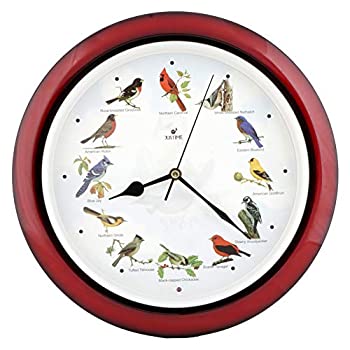 【中古】【輸入品・未使用】JUSTIME ラブリー コレクション 14インチ プレイ 12 人気 北米鳥の歌 壁時計 炉棚時計 ホームデコ マルチカラー 14 inch｜スカイマーケットプラス