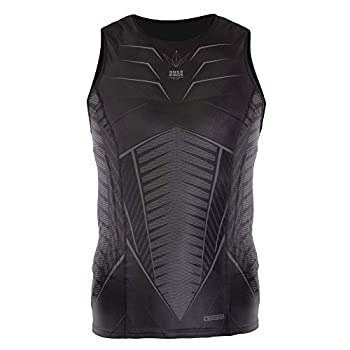 【中古】【輸入品・未使用】Bunkerkings フライ圧縮ノースリーブトップ - ブラック(ラージ(LG))