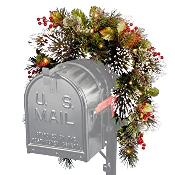 【中古】【輸入品・未使用】National Tree Wintery Pine Collection メールボックス スワッグ 3フィート