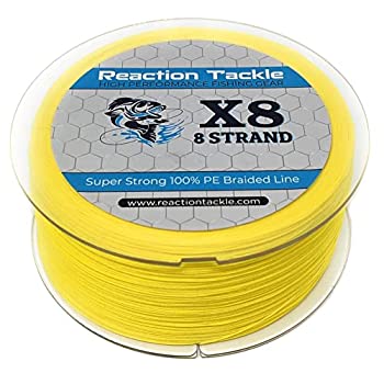 【中古】【インポート品・未当てはめる】Reaction Tackle Hi Vis 黄色 300重量ポンド 500yd