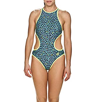 【中古】【輸入品・未使用】Arena The One Leopard Print MaxLife One Piece Swimsuit%ｶﾝﾏ% Turquoise - Shiny Green%ｶﾝﾏ% 24｜スカイマーケットプラス