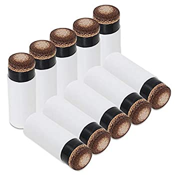 【中古】【輸入品・未使用】caution 12mm ハードブラウンキューティップ ビリヤード交換用スクリューオンチップ プールキュースティックフェルール付き 10個