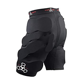 【中古】【インポート品・未当てはめる】Triple8（トリプル八つProtector Bum Saver Shorts black (M大いさ)