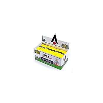 【中古】【輸入品・未使用】24 Karakal PU Super Grips (Yellow) - Box|スカイマーケットプラス