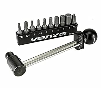 【中古】【輸入品・未使用】Venzo 1/4%ﾀﾞﾌﾞﾙｸｫｰﾃ% 2-10Nmバイク自転車携帯用トルクレンチ