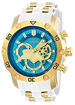 【中古】【輸入品・未使用】[インビクタ] 腕時計 Pro Diver 石英 50mm ケース ホワイトゴールド シリコン ステンレスストラップ 青ダイヤル 23423 メンズ 正規輸入品 ベージ