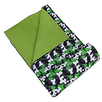 【中古】【輸入品・未使用】Wildkin 寝袋 オリーブキッズ オリジナル寝袋 枕カバーと収納バッグ付き プレミアムコットン&マイクロファイバー混紡の外装 Sleeping Bags 17088