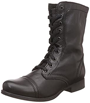【中古】【インポート品・未当て嵌める】[スティーブマデン] ブーティ レディース SWTROOPA BLACK 7.5(24.5珊)