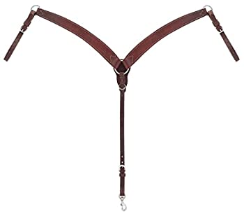 【中古】【輸入品・未使用】(Contoured) - Weaver Leather Working Cowboy Contoured Breast Collar%カンマ% Golden chestnut画像