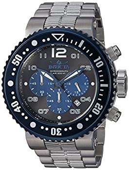 【中古】【輸入品・未使用】Invicta メンズ プロダイバー 52mm ステンレススチール クロノグラフ クォーツウォッチ シルバー (モデル:25074)