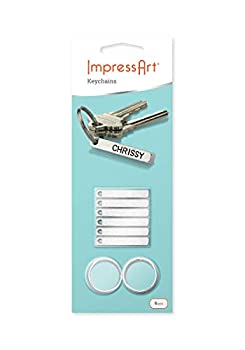 【中古】【輸入品・未使用】ImpresArt キーチェーン メタルスタンプブランクキット