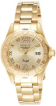 【中古】【輸入品・未使用】[インビクタ] 腕時計 Angel レディ 石英 38mm ケース ゴールド ステンレス鋼ストラップ ゴールドダイヤル 14397 レディース [並行輸入品]