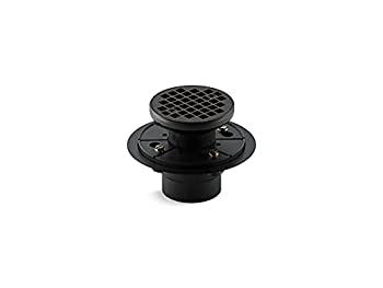 【中古】【インポート品・未当て嵌める】Kohler 9135-BL ラウンドひな型 タイルインシャワードレイン つや消し黒いこと