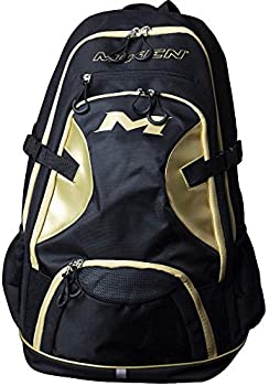 【中古】【インポート品・未当て嵌める】Miken Playersうしろ側容器に並べる（4つの野球バット拡張スロットとラップトップスリーブ付き添い人）、黒いこと/白いこと/赤いこと