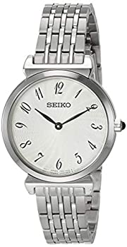 【中古】【輸入品・未使用】セイコー レディース ステンレススチール 日本製クォーツ ドレスウォッチ ステンレススチールストラップ シルバー 12 (モデル:SFQ801)