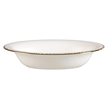 【中古】【輸入品・未使用】Wedgwood Gilded Leaf Open Vegetable Oval Bowl%ｶﾝﾏ% 25cm%ｶﾝﾏ% White