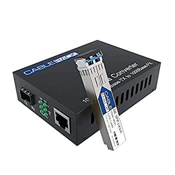 【中古】【輸入品・未使用】cablerack LC SFP to 1000?M ( 2ポート) Ethernetメディアコンバータ 18243