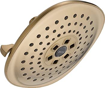 【中古】【インポート品・未当て嵌める】Delta 52686-CZ 3 しつらえる H2O キネティック 今日的 レインカン シャワー頭顱 三鞭酒ブロンズ