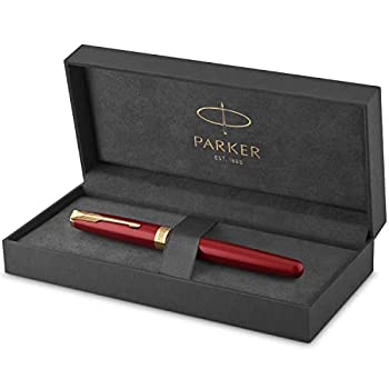 【中古】【インポート品・未当て嵌める】PARKER ソネット 巻きボールペン 赤いこと漆 ゴールド刈り込み 細字黒いことインキ (1931475)