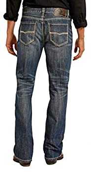 【中古】【輸入品・未使用】Rock & Roll デニム メンズ リラックスフィット ダブルバレル ストレートレッグ ヴィンテージウォッシュ ウエスタンジーンズ US サイズ: 29W x 3
